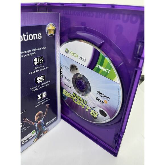 Kinect Sports (Microsoft Xbox 360, 2010) Complete with Manual Tested - Picture 4 of 4